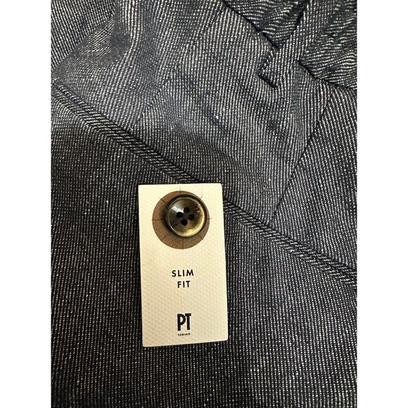 PT Torino Men's slim‎ fit stretch chambray pants size 54 NEW - Picture 6 of 8